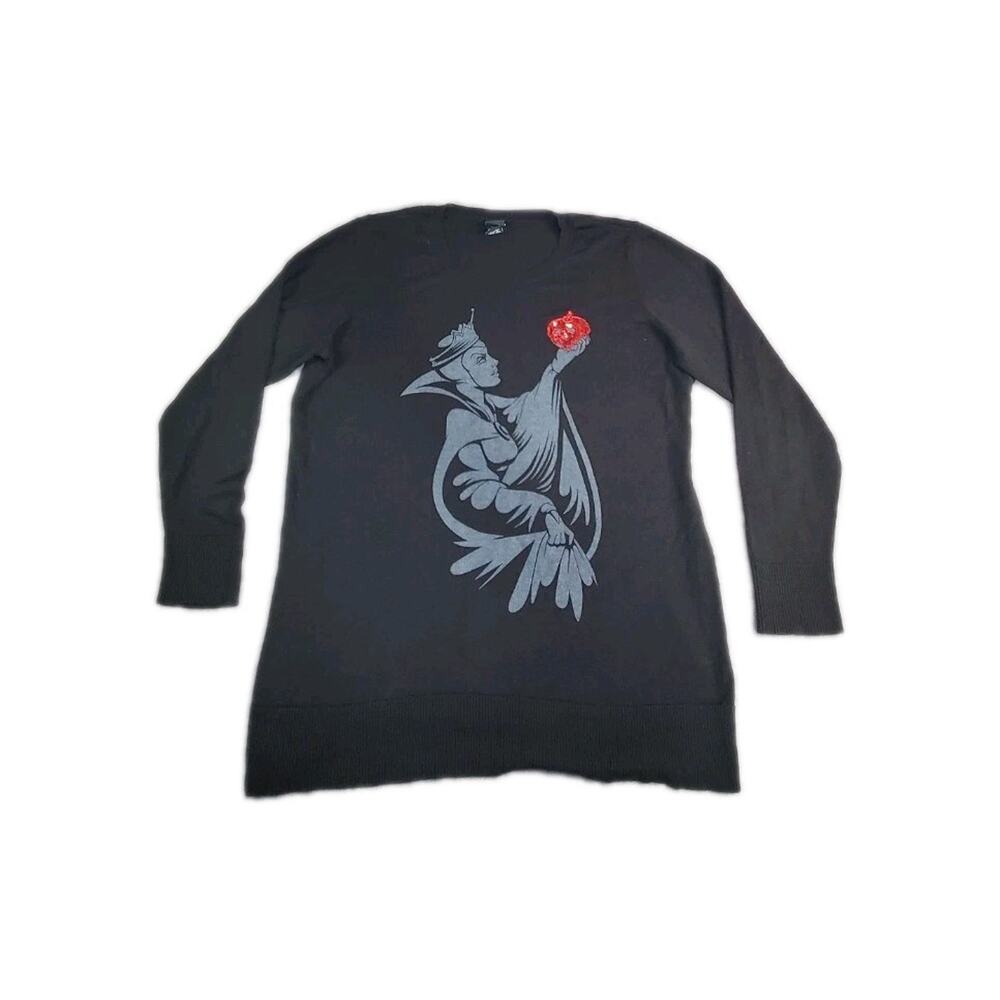 Disney Snow White Evil Queen Sz 0 Crewneck Sweater Villain Exclusive C1-217